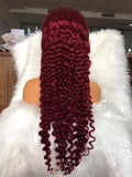 Lace Frontal Red Wigs